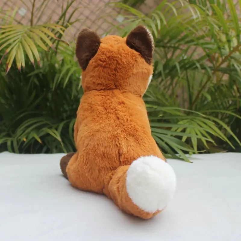 Vulpes Vulpes Plush Toy - Lifelike Red Fox Stuffed Animal, Realistic Foxy Plushie, Fluffy Cross Fox