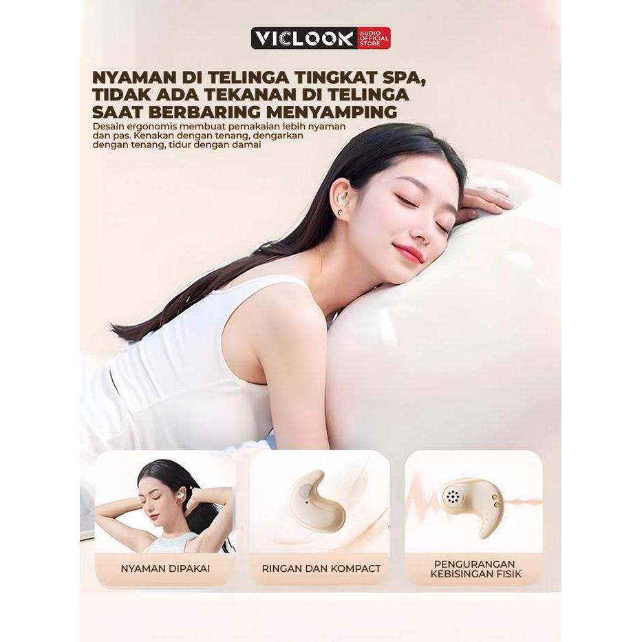 VICLOOK SLEEP HEADPHONES BLUETOOTH 5.4 TWS WIRELESS EARBUDS