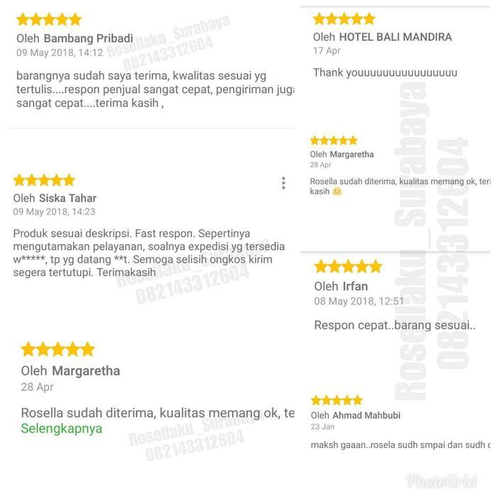 Bunga Rosella Segar Merah 1Kg, 100% Organik// Teh Bunga Rosella Merah Tbk