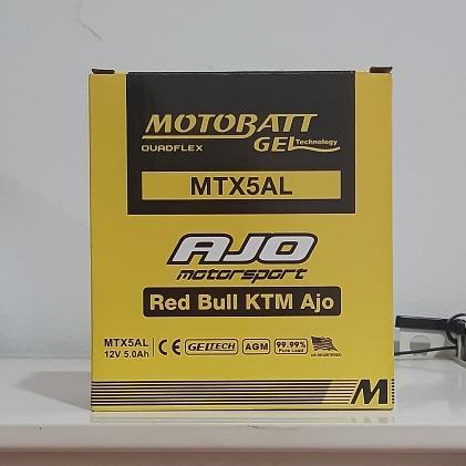 Aki Motor Yamaha Mio Smile, Mio Sporty Motobatt MTX5AL Aki Kering