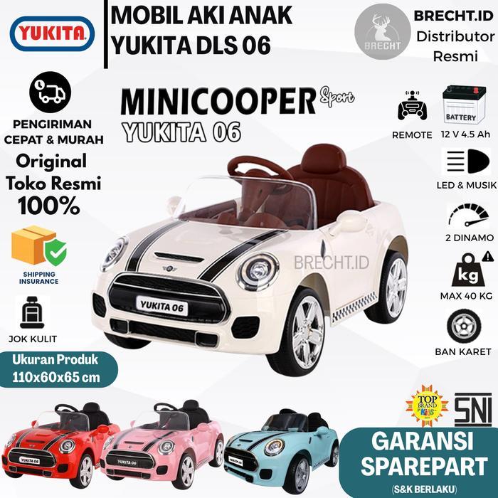 Diskon Mainan Anak Mobil Aki Mini Coper Yukita Dls-06