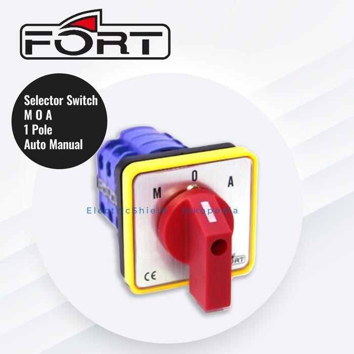 Selector SWITCH MOA FORT/TAB 1POLE auto manual