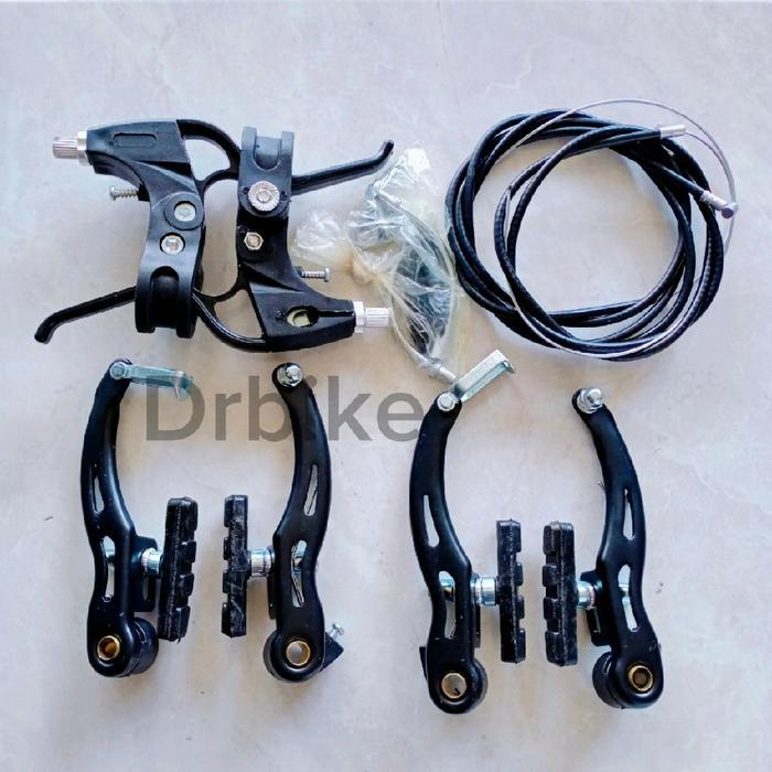 Rem Sepeda BMX Model V.Brake Set Depan Belakang 1 Set Rem BMX Set Outdoor