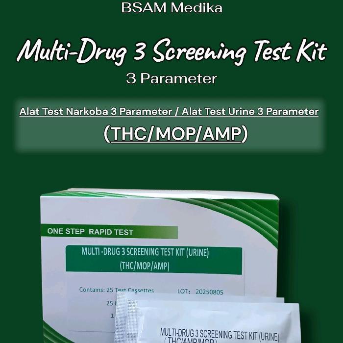Alat Test Narkoba 3 Parameter - Alat Test Urine 3 Parameter