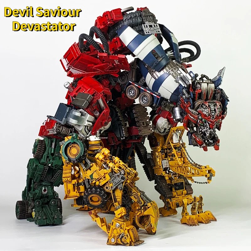 Devil Saviour Devastator DS01-08 The Ultimate Deformation Robot Toy with Mixer Car and Grab Bucket