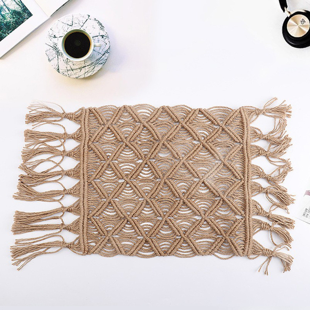 Jute Burlap Blanket Newborn Photography Prop Macrame Twine Layering Knitted Posing Layer Baby Fotosh