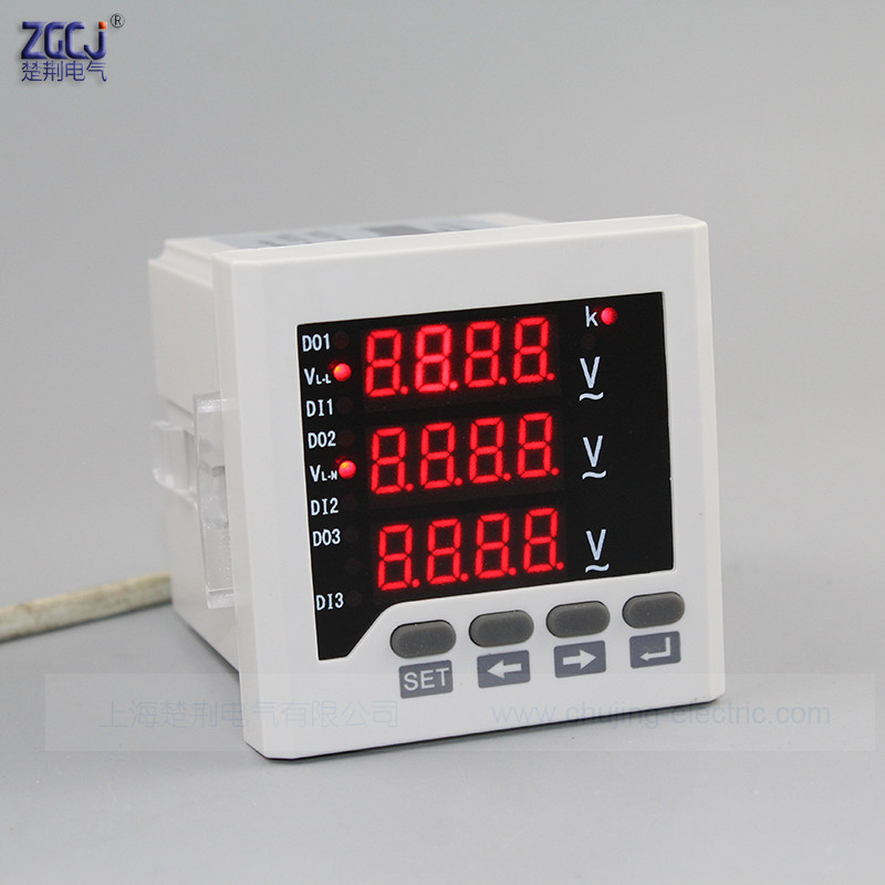 PROMO   3 phase 3 draht und 4 draht LED digital 3 phase spannung meter, 3 phase panel meter, digital