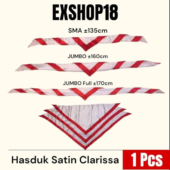 Hasduk Pramuka Satin Clarissa / Hasduk Kacu Pramuka Mengkilat Licin