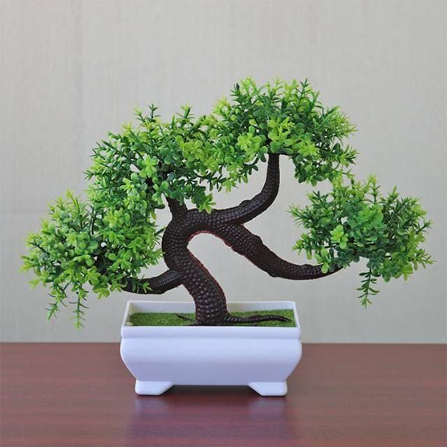 Bunga Bonsai Artifisial Pohon Bonsai hias plastik