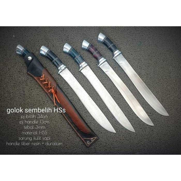 pisau sembelih sapi kurban baja HSS super tajam siap pakai