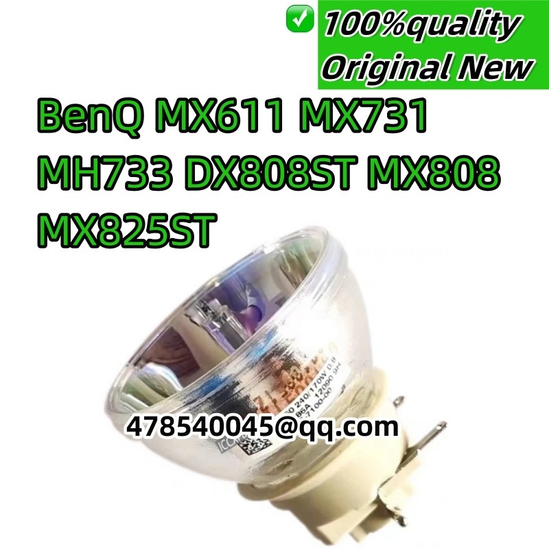 100% new original For BenQ MX611 MX731 MH733 DX808ST MX808 MX825ST Projector Lamp Bulb