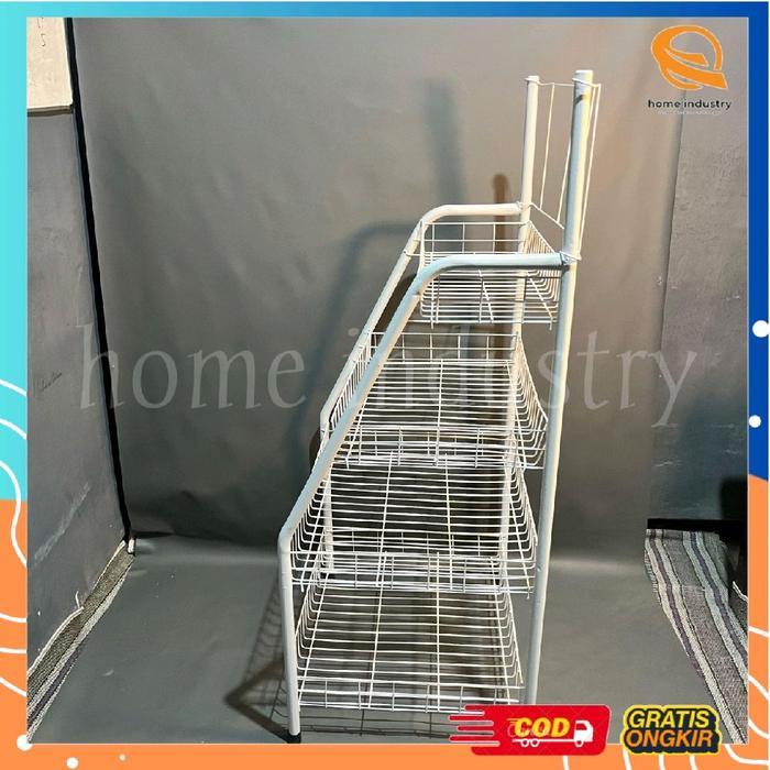 Promo rak roti jumbo susun 4 full packing kardus/rak serbaguna/rak display/rak toko/rak ciki/rak