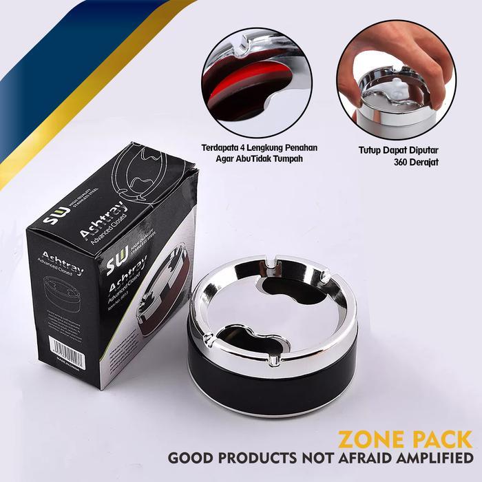 Asbak Putar Tutup Asbak Portable Rotation Enclosed Ashtray Cafe Style