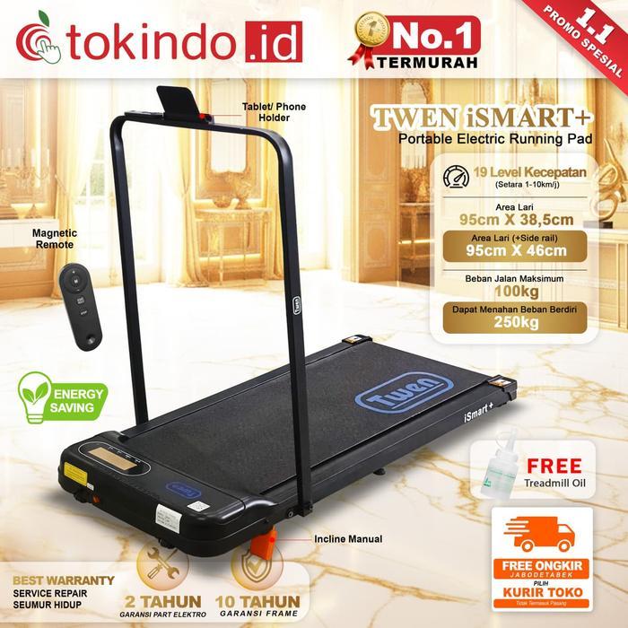 TWEN ISmart Plus ISmart+ Treadmill Listrik Treadmill Portable Treadmill Walking Pad Treadmill