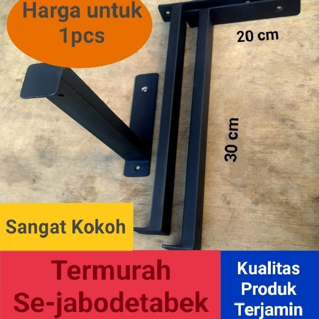 SALE Rak Besi Siku Besi Ambalan Rak Penyangga papan rak dinding rak gantun rak dapur rak tv rak