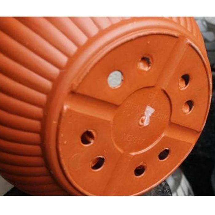 Premium Pot Plastik 40 Cm Coklat 817 / Pot Tanaman / Pot Bunga Original