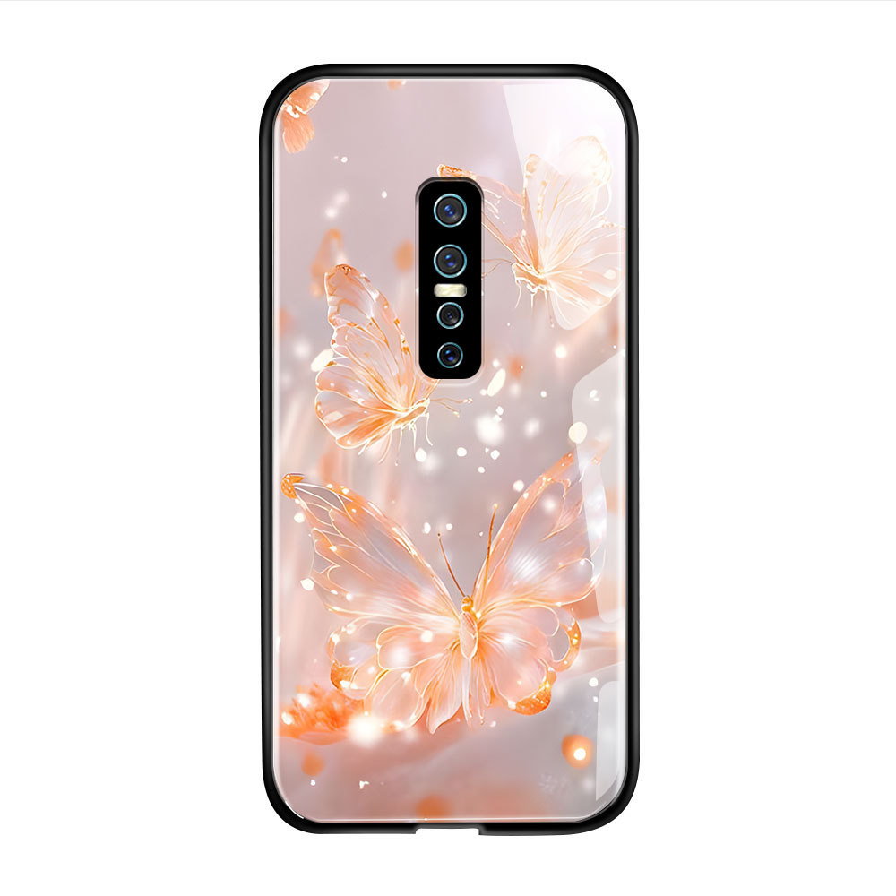 HardCase Kaca Casing For VIVO V17 Pro Case Kesing Hp Phone DLJ A1-2781 BL