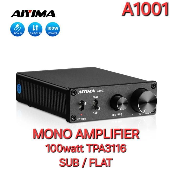 NEW AIYIMA A1001 Mono Amplifier 100w TPA3116 Class-D Amplifier SUB/FLAT
