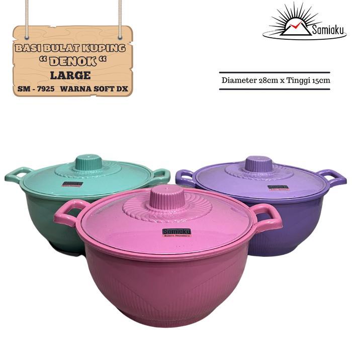 [Samiaku] Cod Basi Gagang 3Liter Wadah Sayur Serbaguna Anti Panas Denok Dx Mangkok Plastik Dapur