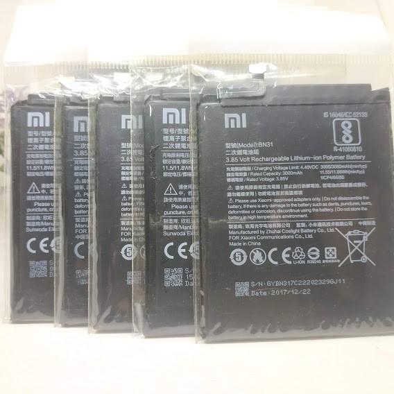 Battery BN31 Biasa Bekas OC Xiaomi Mi5X/Mi A1/ Note 5A/Note 5A Prime