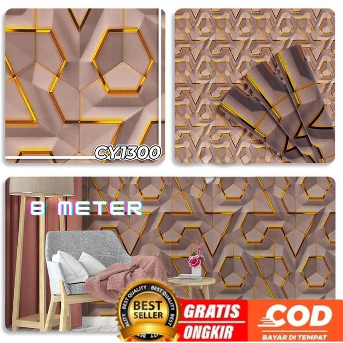 WALLPAPER STICKER WALLPAPER DINDING MURAH MOTIF BATU ALAM 3D UKURAN 45 CM X 8 M - UNIK BANDUNG