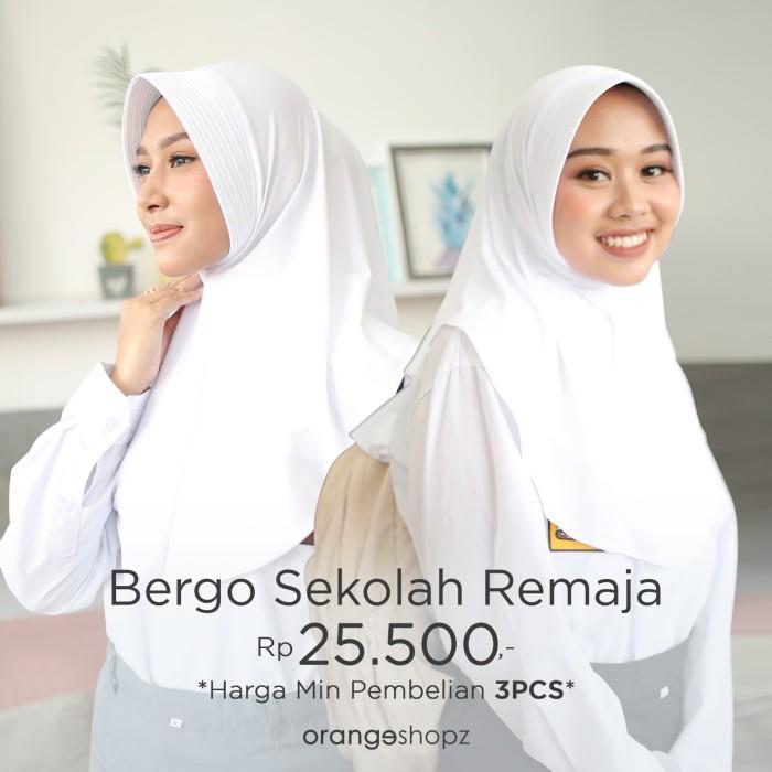 Thebest- Bergo Sekolah Remaja / Kerudung Sekolah Anak SMP - SMA