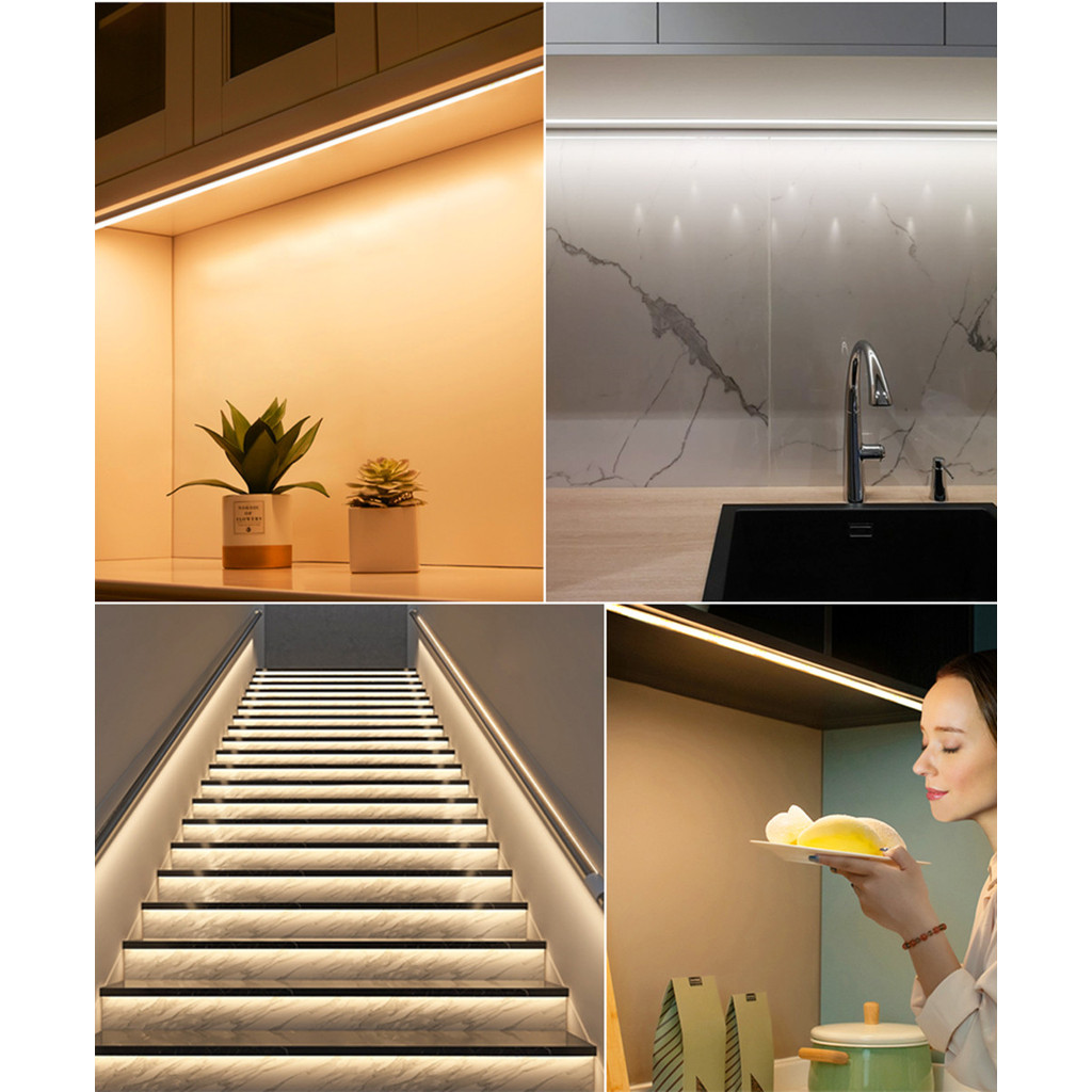 12V COB LED Strip Set 1M 2M 3M 4M 5M 320 Chips/M 3000K 4000K 6000K Dimmable Kitchen Room Light Tape