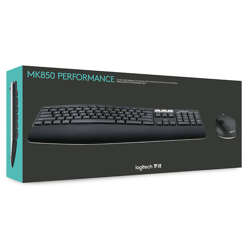 100%Original Logitech MK850 Wireless Bluetooth Keyboard Mouse Set Dual Mode Connection with Palm