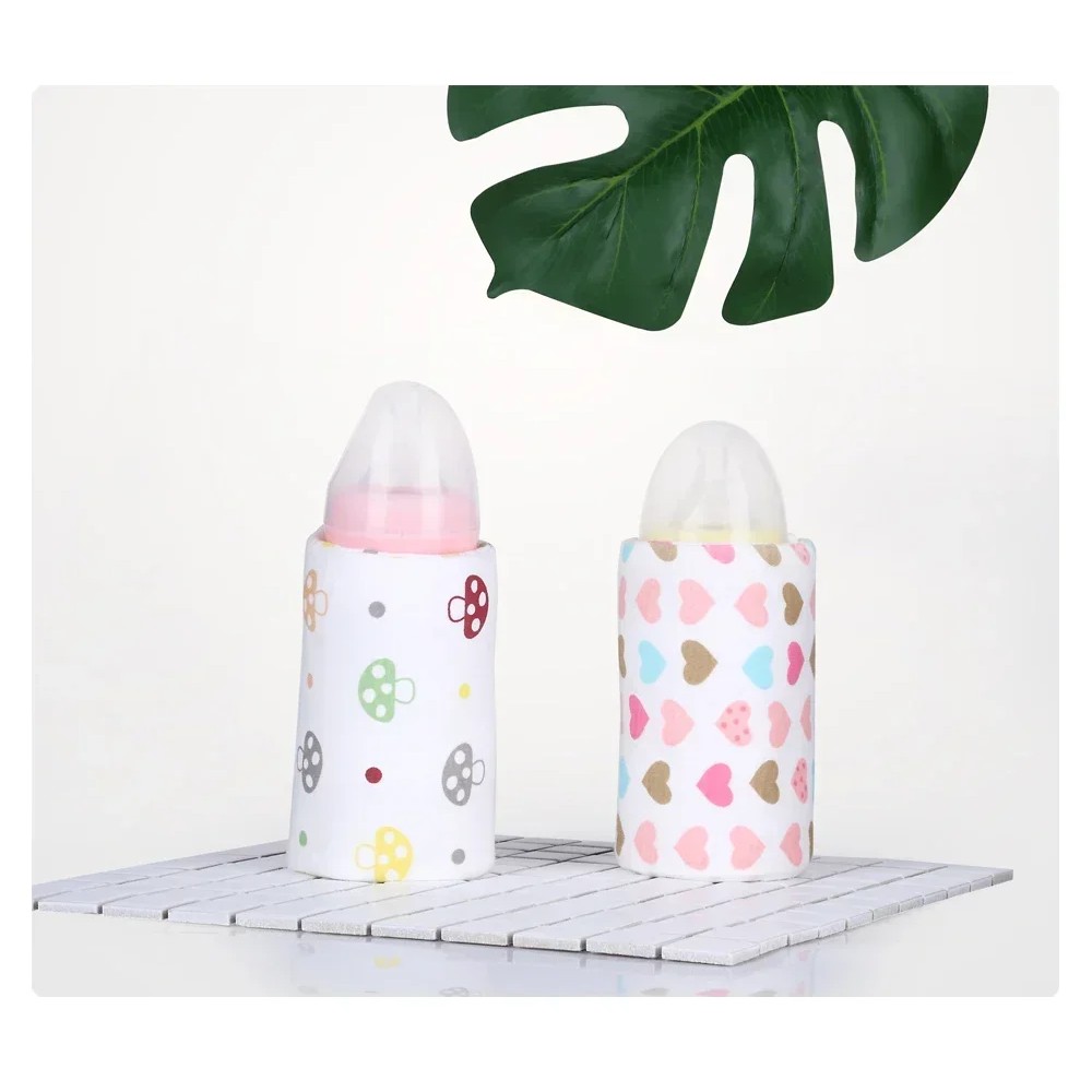 USB Bottle Warmer Portable Travel Infant Feeding Bottle Warmer Heater Baby Thermostat Heated Cover