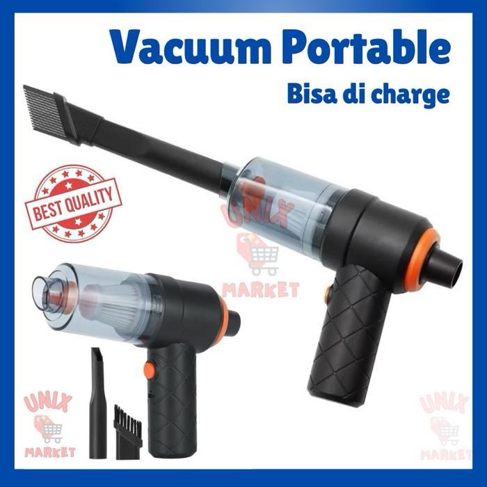 TERLARIS Vacum Cleaner Wireless Portable Vacum Penghisap Debu Kotoran Dimeja Vacum Mobil Sedot