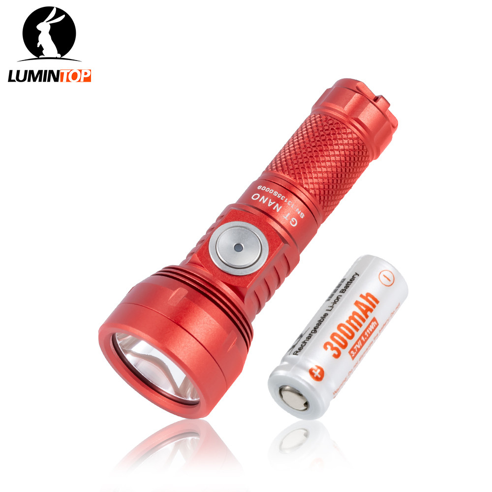 USB TYPE C rechargeable flashlight Lumintop GT NANO V3.0 10300 320mah battery support 400 meters