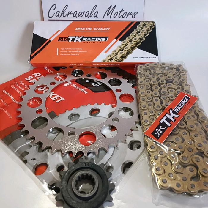 Gear Set Tk 520 Cbr 250 Rr & Rantai Tk 520 Hs