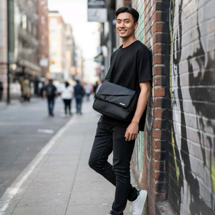 Tas Selempang Pria Savage Beatrix Tas Selempang Pria Wanita Anti Air Original Hitam