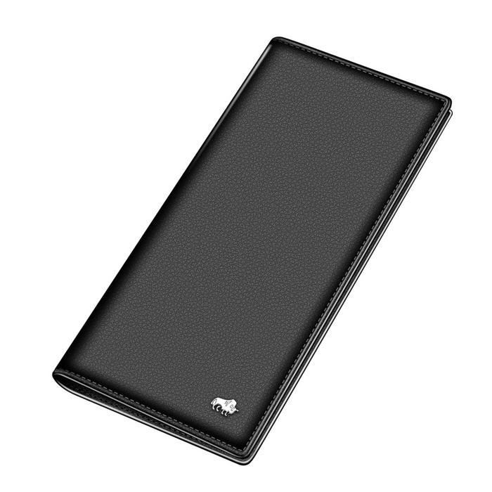 Dompet Pria Bison Denim Dompet Panjang Pria Slim Wallet N4470 Hitam