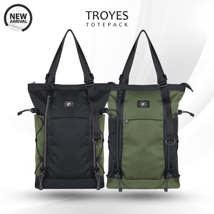 GH-Bag Tas Ransel TROYES TOTEPACK Backpack Totebag Tas Sekolah Tas Kecil Multifungsi Pria