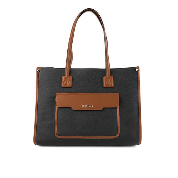 Sale Obermain Tas Wanita Ria Tote (L) Black Bz22035Bk