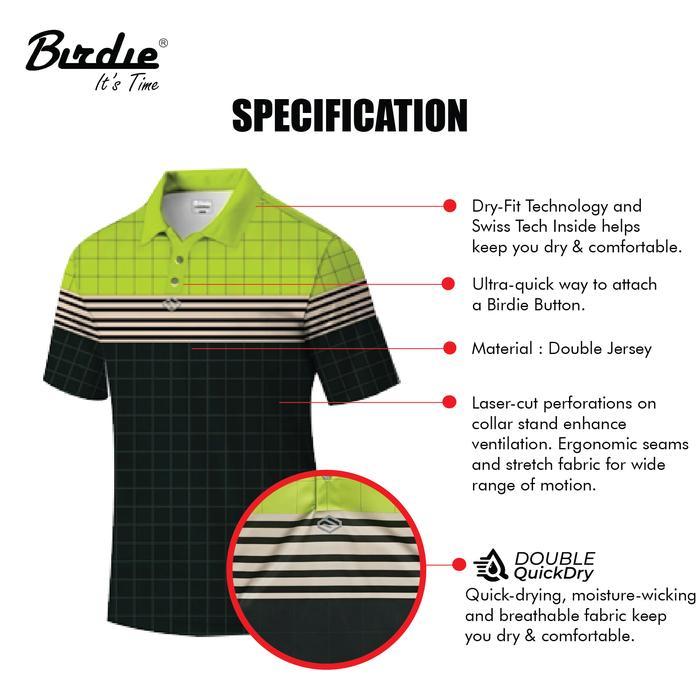 Big Sale Baju Golf Shirt Series Original Birdie