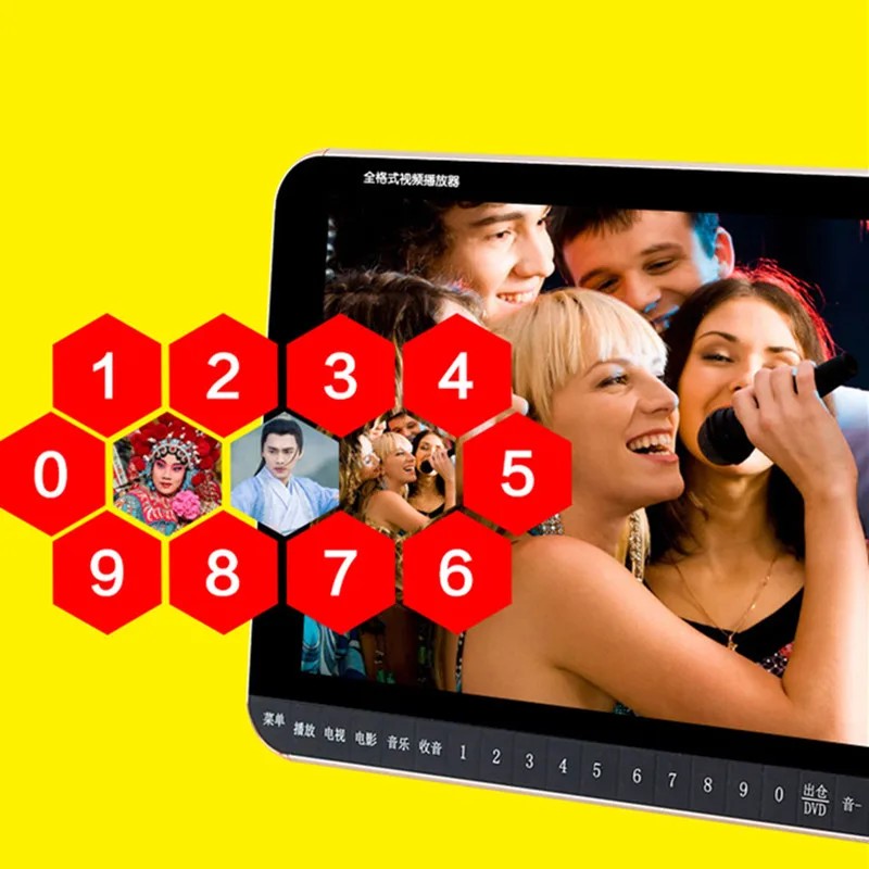 Portable DVD Player Digital Multimedia Player Support U Drive Play & Card Reader FM radio/TV/Speaker