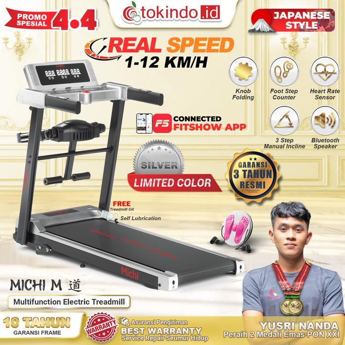 SUPOTSU Michi Treadmill Listrik Treadmill Portable Treadmill Multifungsi Treadmil Lipat Treadmill