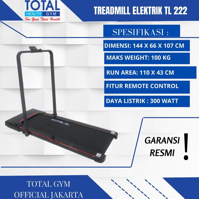 Treadmill elektrik TL 222 daya listrik 250 watt Walking pad TL222