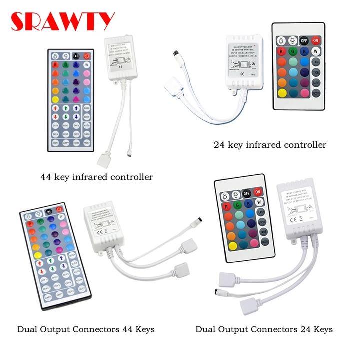 Controller Lampu Led Strip Rgb 3528 2835 5050 Remote Ir 22K
