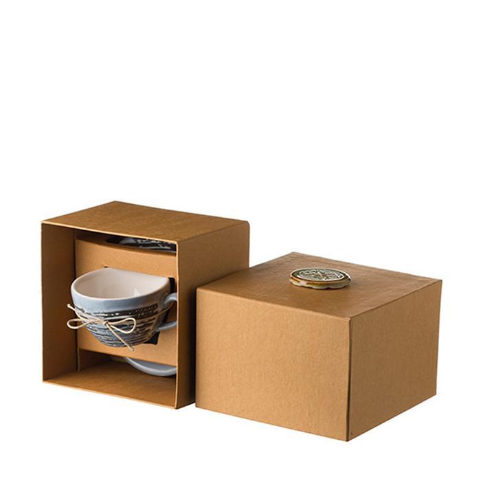 DISKON Cup & Saucer Set / Set Coffee Cup & Saucer Jenggala 150 ml Abu-Abu