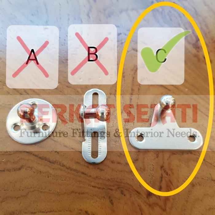 Bracket Pengait Gas Spring Huben Hidrolik Hood Damper Kap Mesin Mobil .