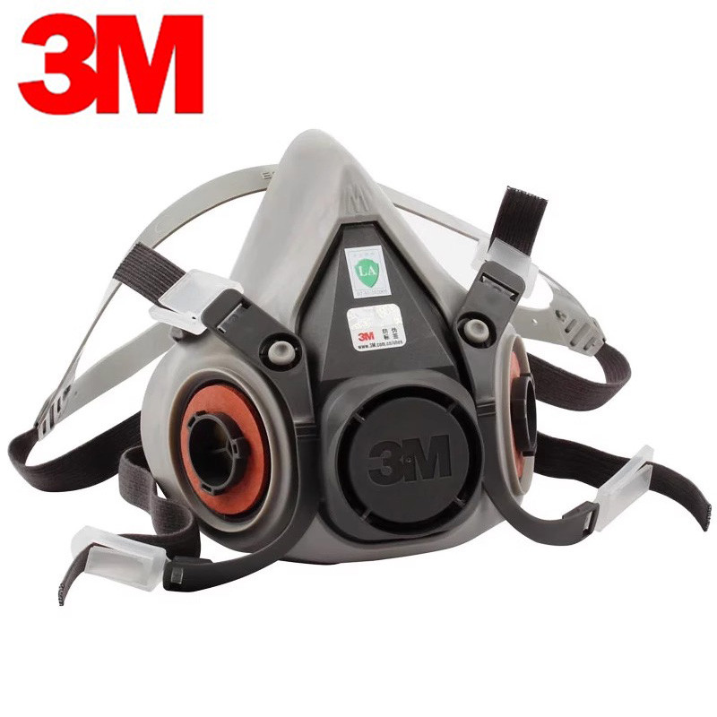 3M6200 Self-priming Filtering Gas Mask Half Mask For Paint Spraying Chemical Industry Gas Dust