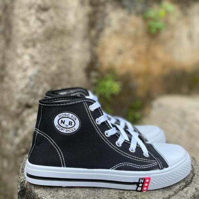 Sepatu Sekolah Cowok Cewek Hitam Putih Sepatu Sekolah Nb Sd Smp Sma