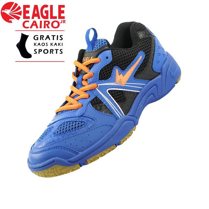 Sepatu Badminton Anak Eagle Cairo Jr Original Sepatu Bulu Tangkis Anak Merk Eagle