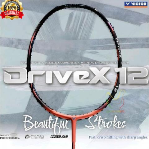 RAKET BULUTANGKIS BADMINTON VICTOR DRIVE X 12 ORIGINAL