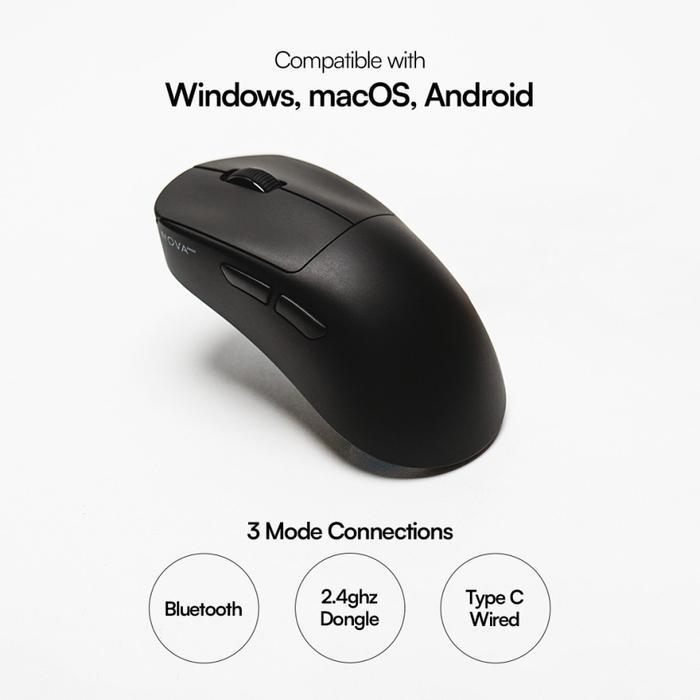 NOVA Ergo Ergonomic Wireless Gaming Mouse by Press Play