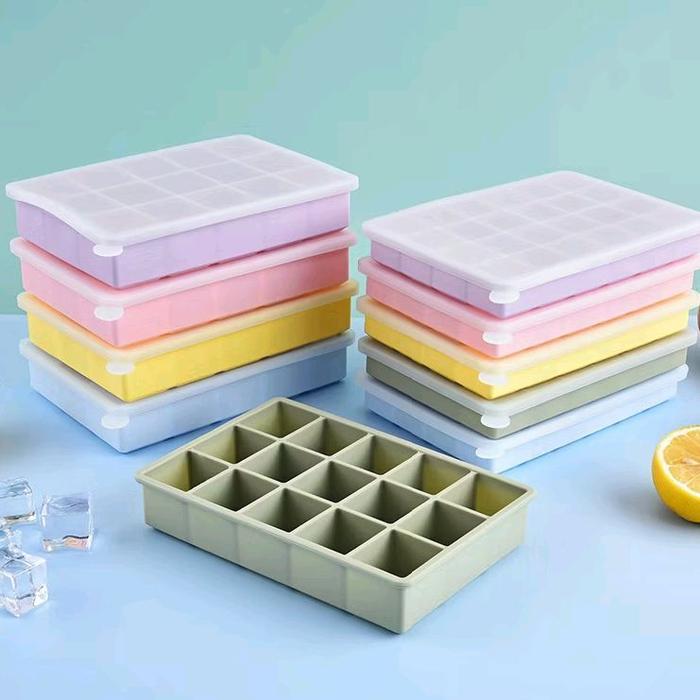 Sale- Cetakan Es Batu Silikon Cetakan Mpasi Wadah Mpasi Tempat Mpasi Cetakan Es Bpa Free Cetakan