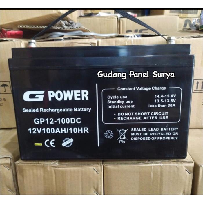Aki G Power 12V 100AH Battery Baterai GPower 12v 100ah